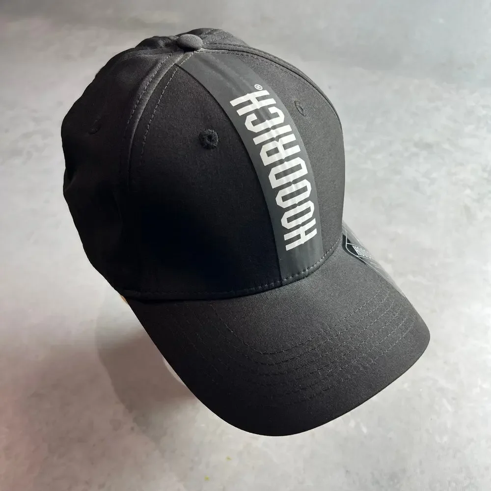 Hoodrich OG Tracks Cap Strapback Internal Zipper Pocket Black Adjustable Hat NWT
